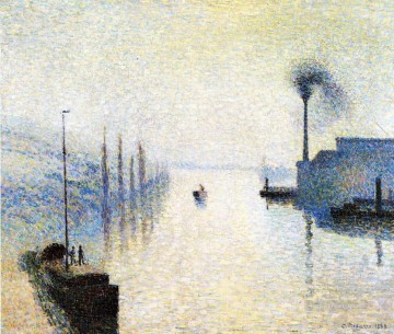 Camille Pissarro Painting - ile lacruix rouen efecto de niebla 1888 Camille Pissarro